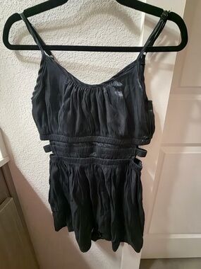 Black Strappy Sleeveless Romper